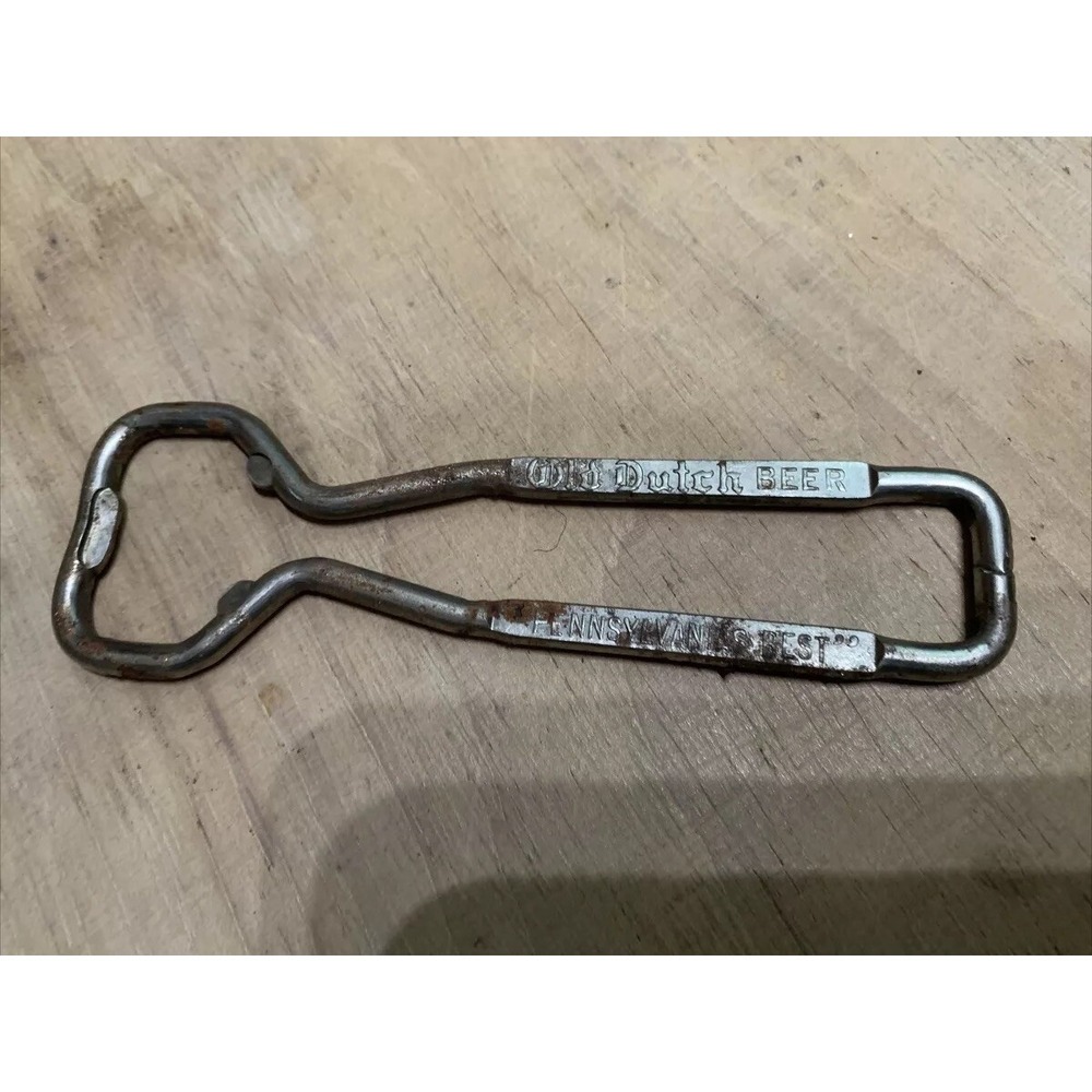VINTAGE OLD DUTCH BEER WIRE METAL BOTTLE OPENER EAGLE BREWING CO CATASAUQUA PA